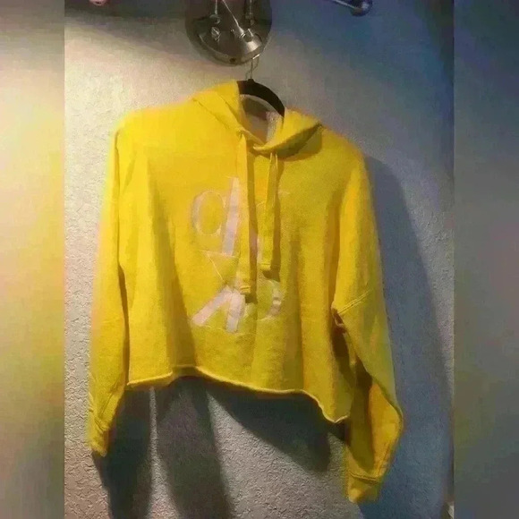 Calvin Klein Tops - Neon Yellow Calvin Klein Sweatshirt